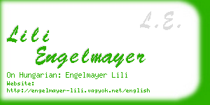 lili engelmayer business card